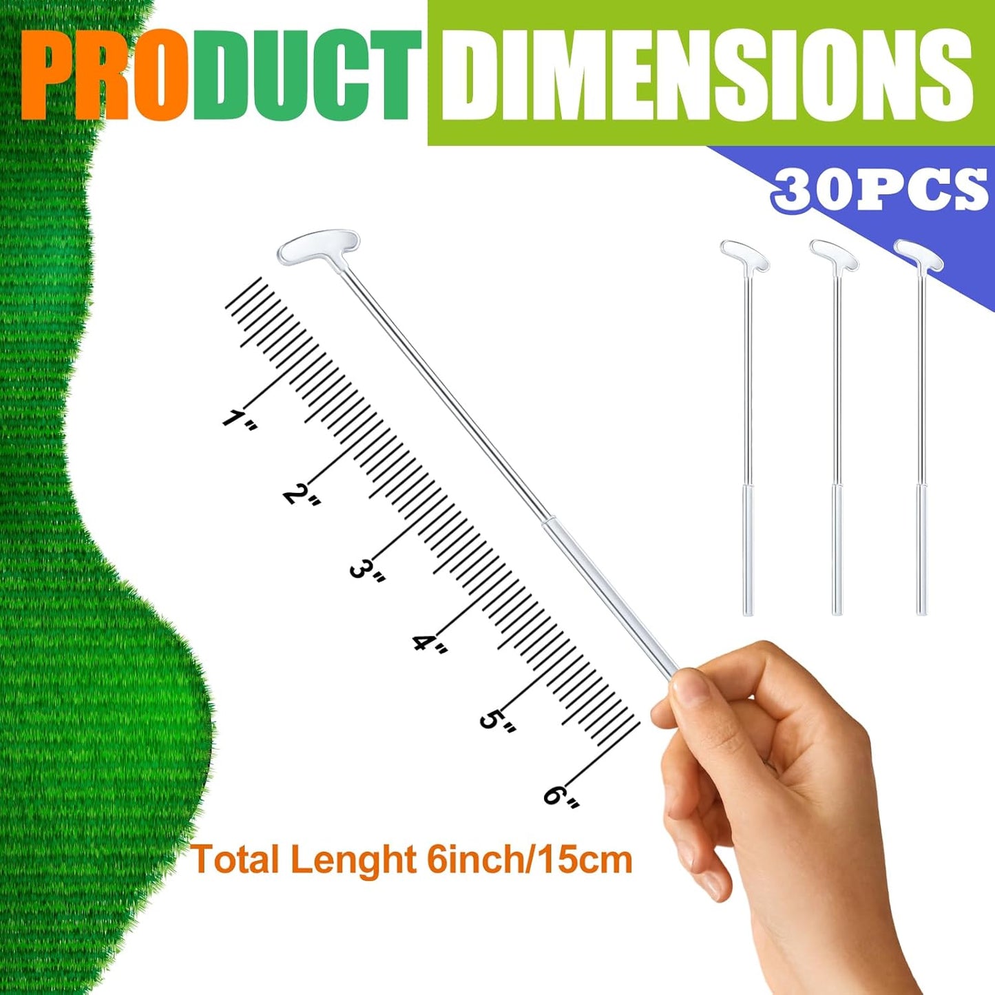 Golf Putter Swizzle Stir Sticks Coffee and Cocktail Stirrers 7.48 Inch Drink Plastic Golf Club Cocktail Swizzle Sticks Party Decorations Favors Reusable for Garnish or Mixers (Silver,30)