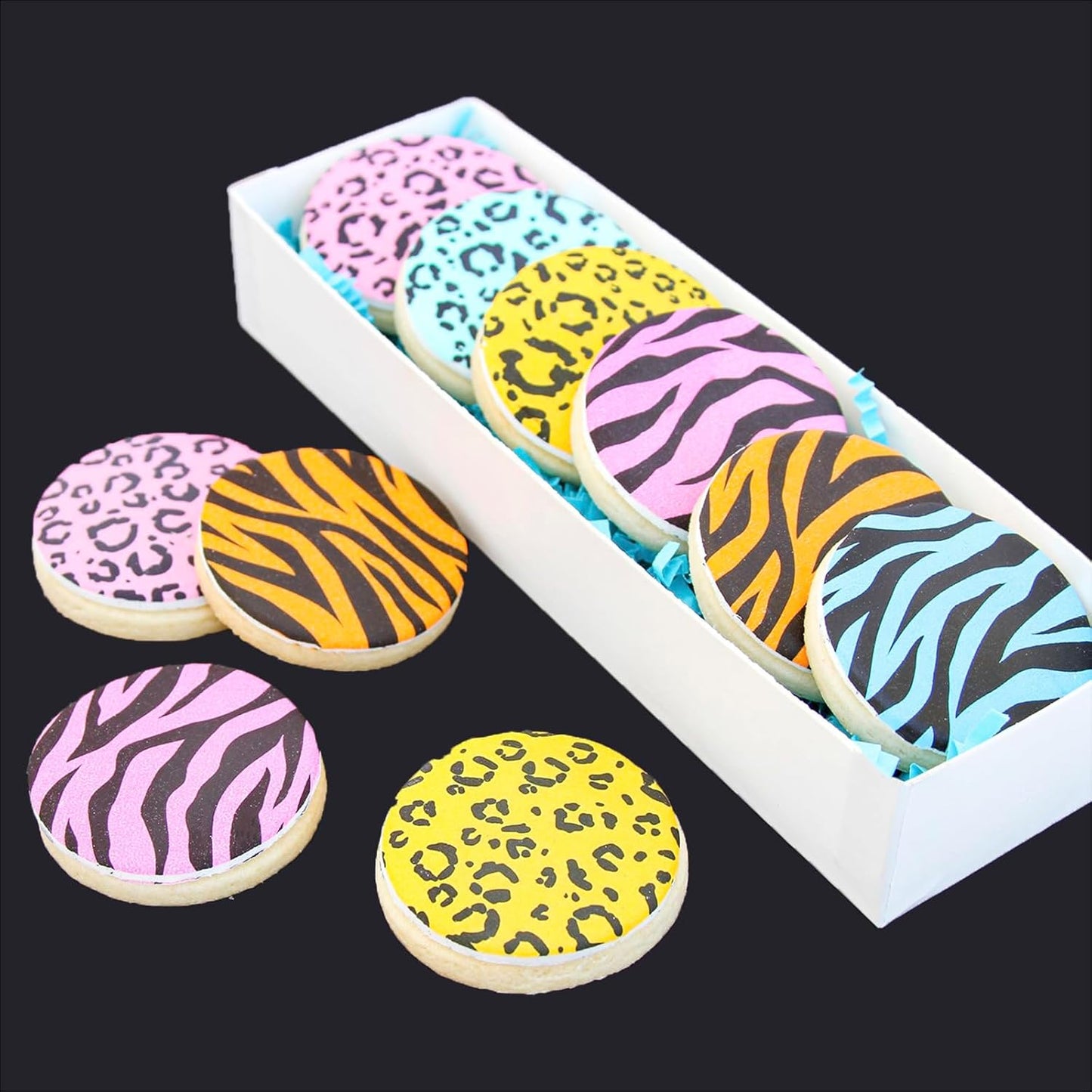 Leopard 5.5x5.5in Cheetah Animal Cow Print Skin Reusable Painting Template Stencils for Cake, Cookie Decorating & DIY Projects