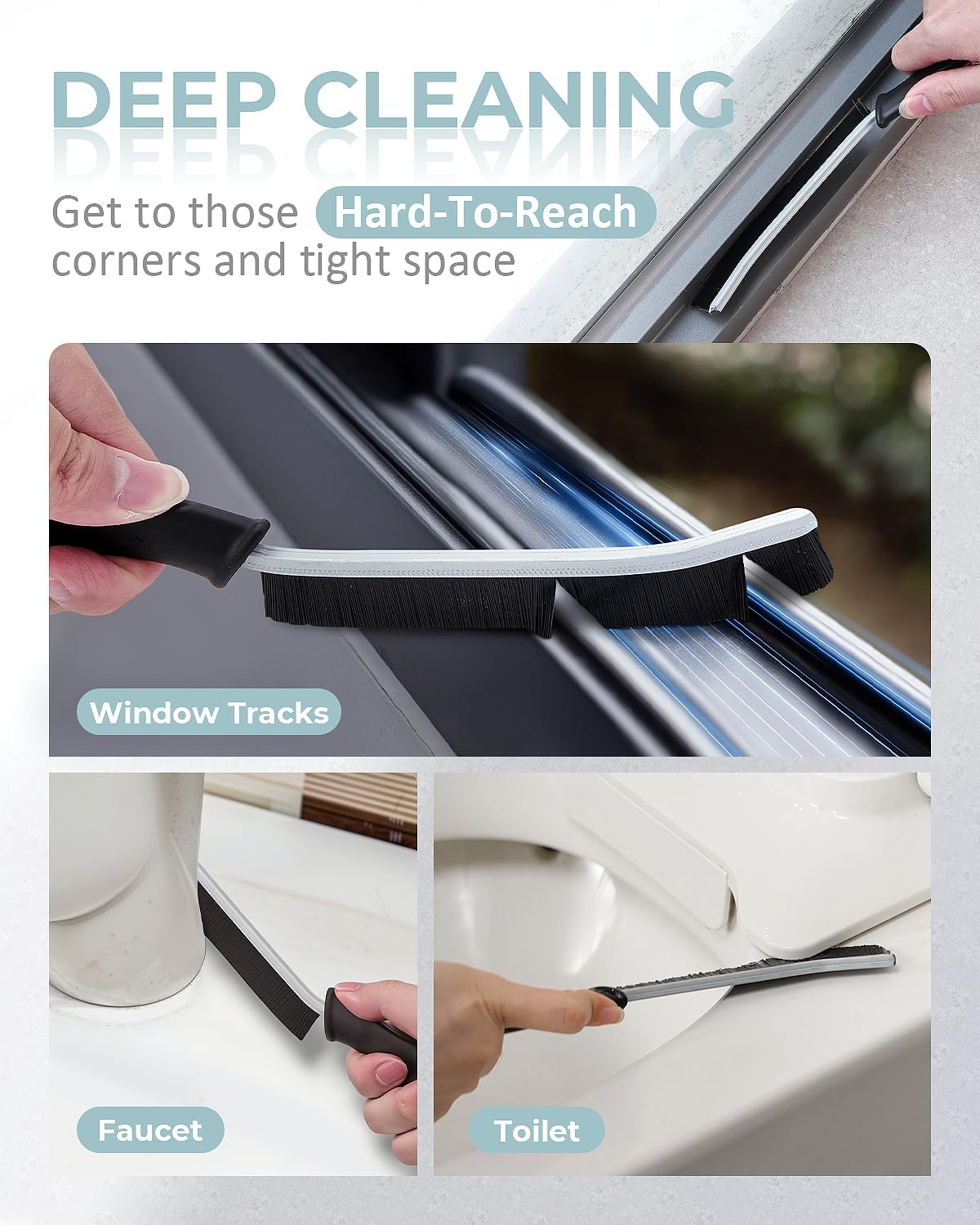 SXhyf Cleaning Brush - Hard Bristle Crevice Cleaning Brush, Multifunctional Gap Scrub Brush, Kitchen Essentials, Bathroom Cleaner Tools for Household Use, Home, Window, Toilet, Stove