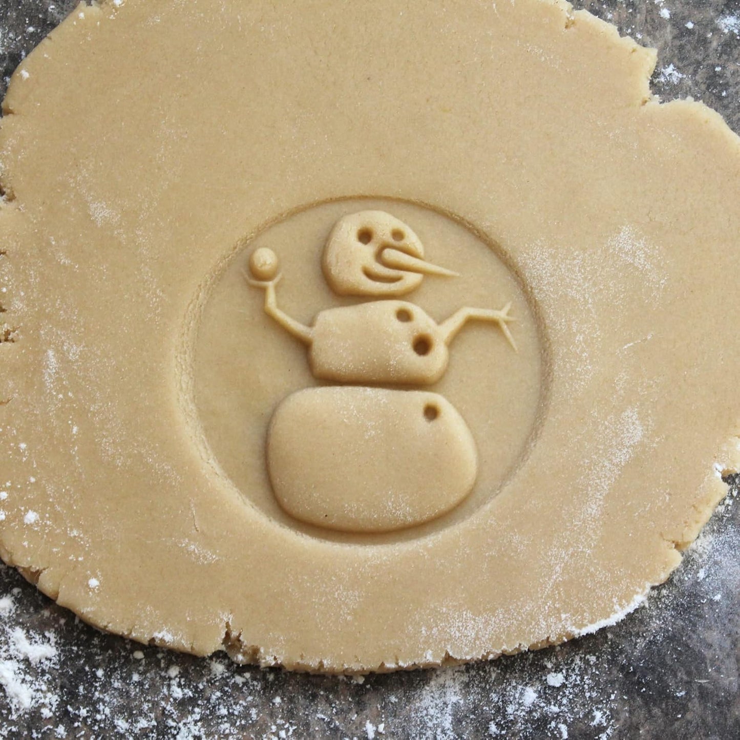Wood Cookie Stamp, 2.5 Inch (Snowman CS-015)