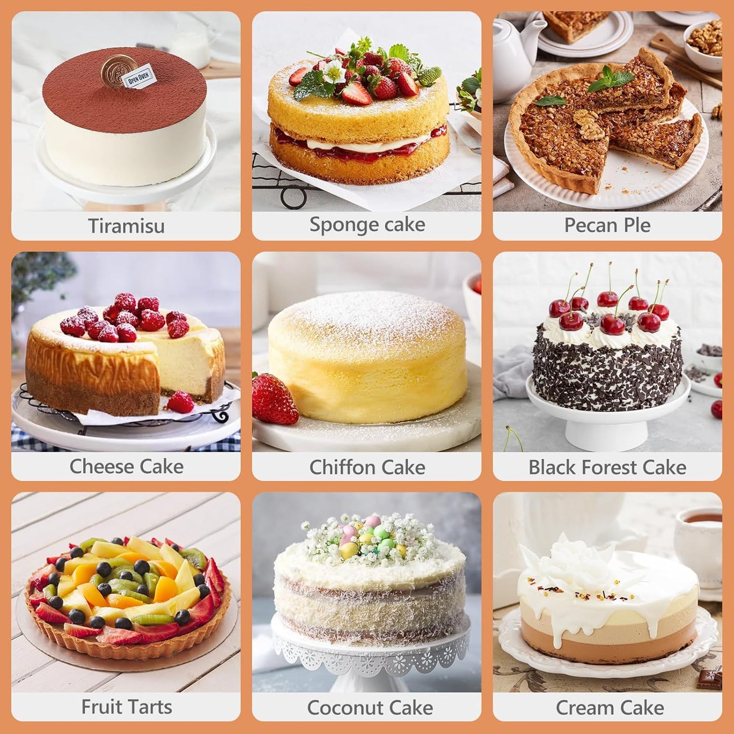 7 Inch Round Cake Pans, Removable Bottom & Easy Releasing, 304 Stainless Steel Cake Pan, Non-Toxic & Healthy Cake Baking Cheesecake Pan, Leakproof & Nonstick