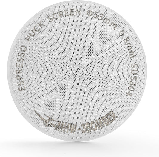 MHW-3BOMBER 54mm Puck Screen - 0.8mm Espresso Puck Screen - Metal Reusable Coffee Filter for Breville Sage 54mm Portafilter Basket - Double-layer Espresso Screen FG5591M-OS
