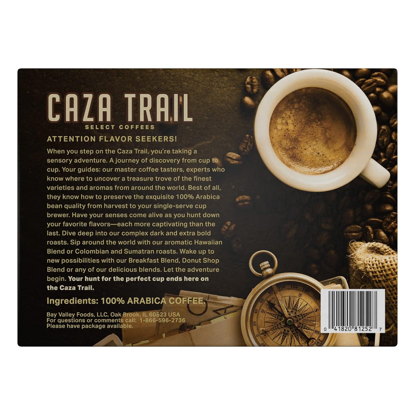 Caza Trail Coffee Pods, Blonde Roast, Single Serve (Packing May Vary) , 100 Count (Pack of 1)