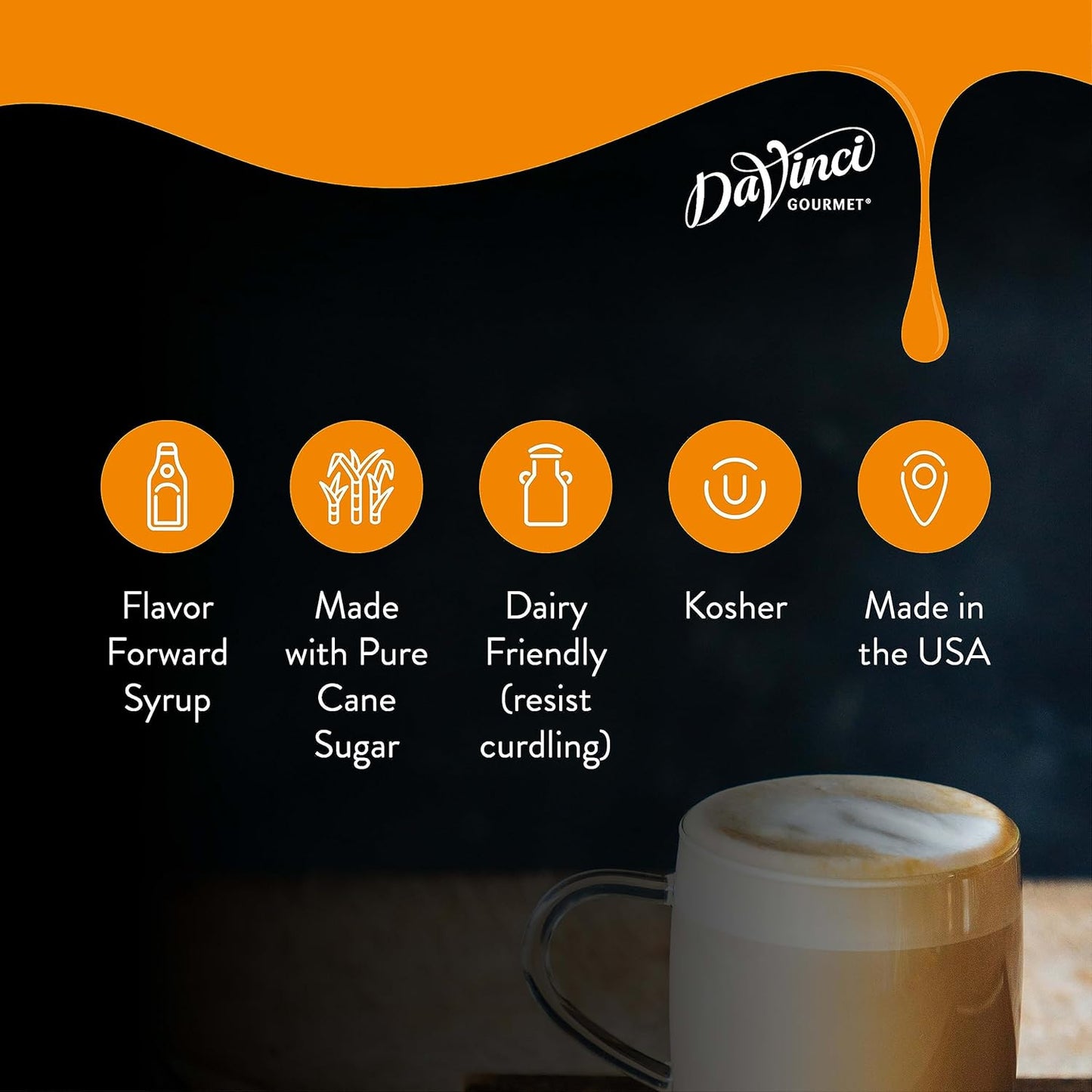 DaVinci Gourmet Syrup, Classic Coffeehouse Variety Pack - Caramel, French Vanilla, Hazelnut, Vanilla, 25.4 Fl Oz (Pack of 4)