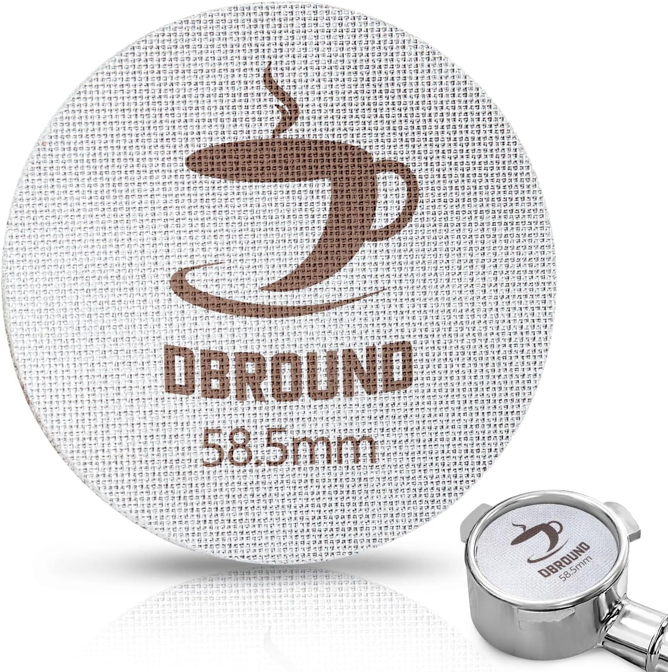 58.5mm Espresso Puck Screen - Coffee Maker Mesh Filter, Reusable 1.7mm 150μm Espresso Filter Screen, Professional Espresso Coffee Accessories for 58mm Espresso Portafilter Filter Basket