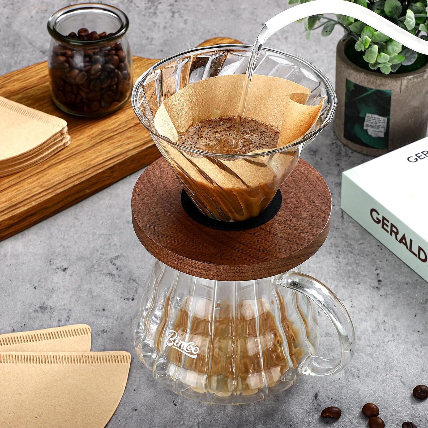 Teling 1200 Count Coffee Filter #2,cone Filters Bulk Disposable Natural Paper 2-4 Cup,natural Paper Unbleached Coffee Accessories for Pour over and Drip Maker