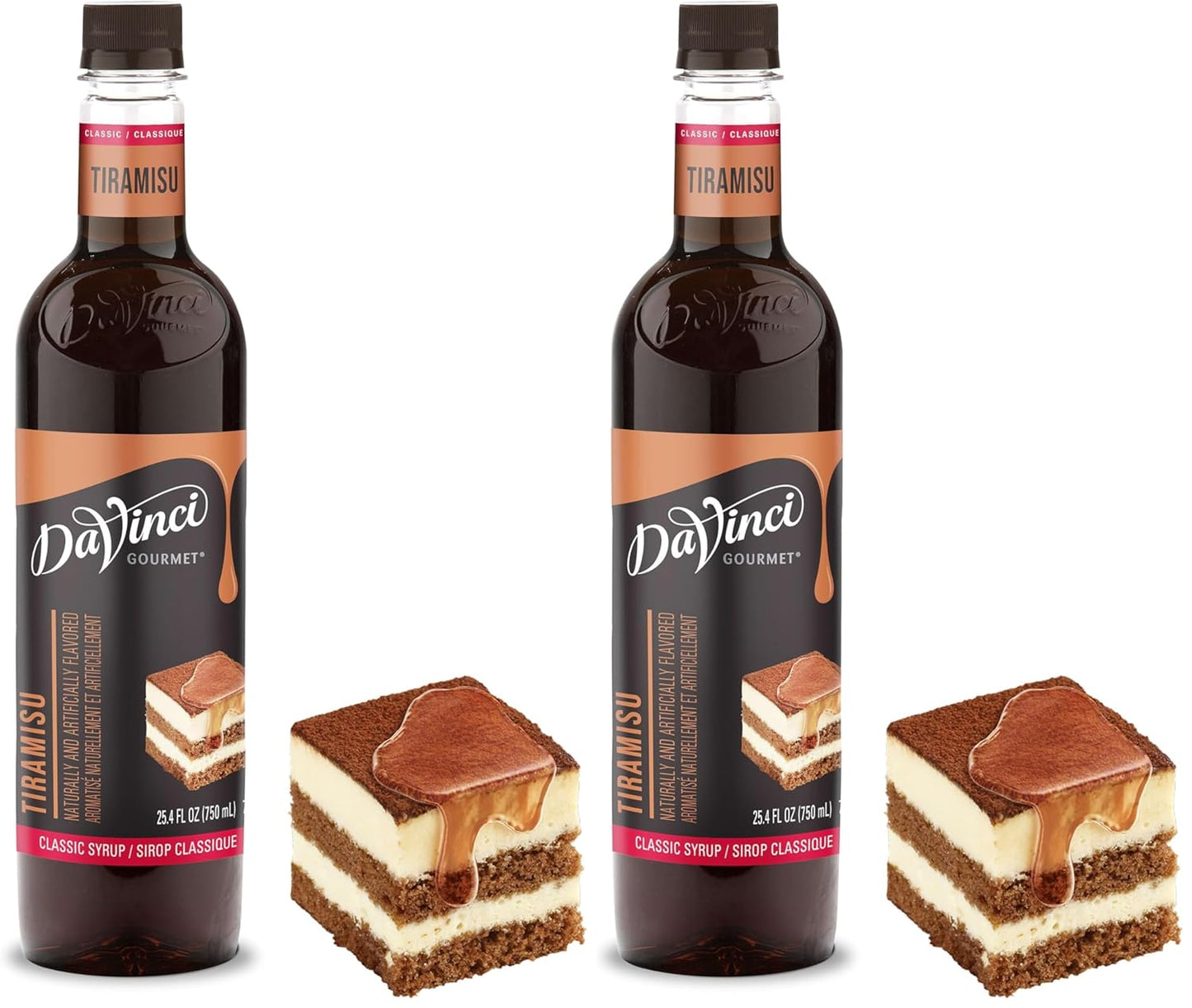 DaVinci Gourmet Classic Tiramisu Syrup, 25.4 Fluid Ounce (Pack of 2)