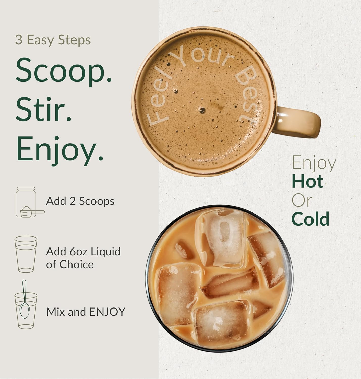 BIOptimizers Mushroom Coffee Alternative – Chai Drink – Lion’s Mane, Chaga, Reishi + Collagen Peptides for Focus, Energy & Gut Health – Adaptogenic Mushrooms & MCT Powder – 15 Servings