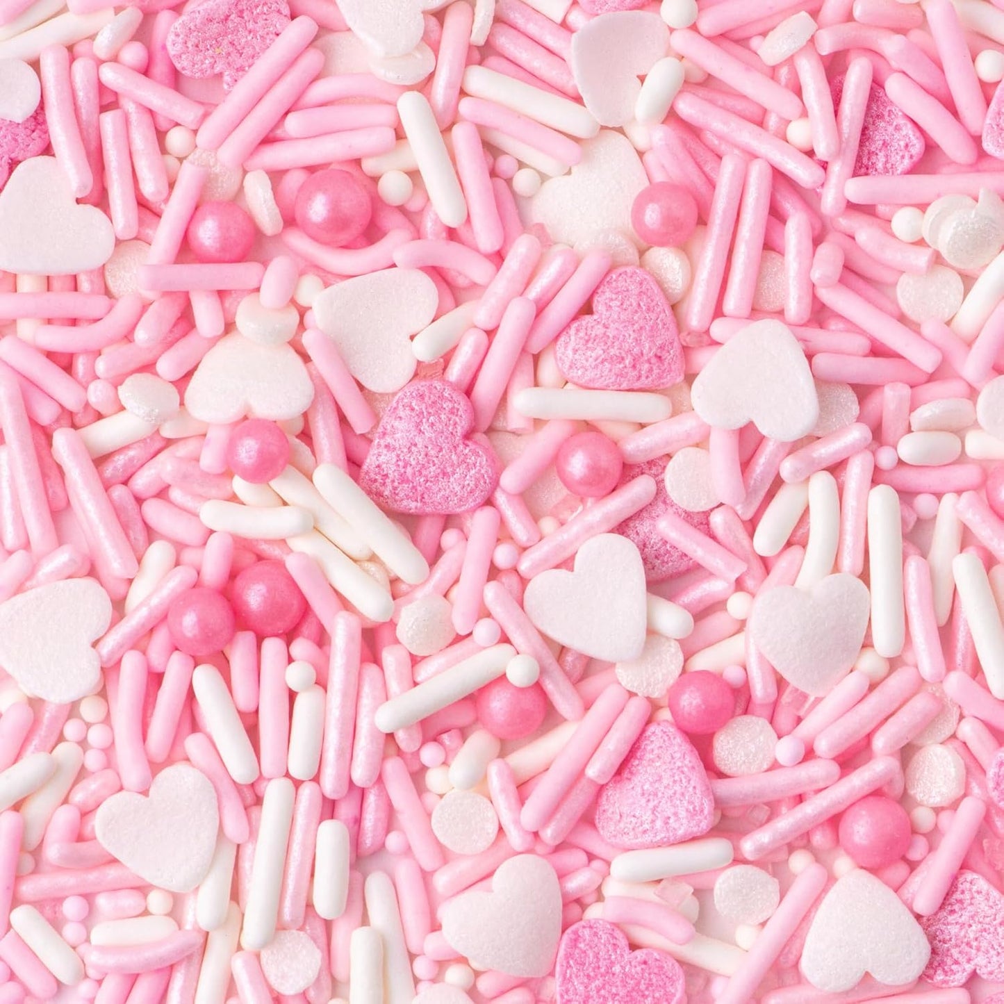 Sweets Indeed Sprinkles Heart Edible Mix Perfect for Cake Decorations Baking Ice Cream Cookies Cupcake Topper 4 ounces