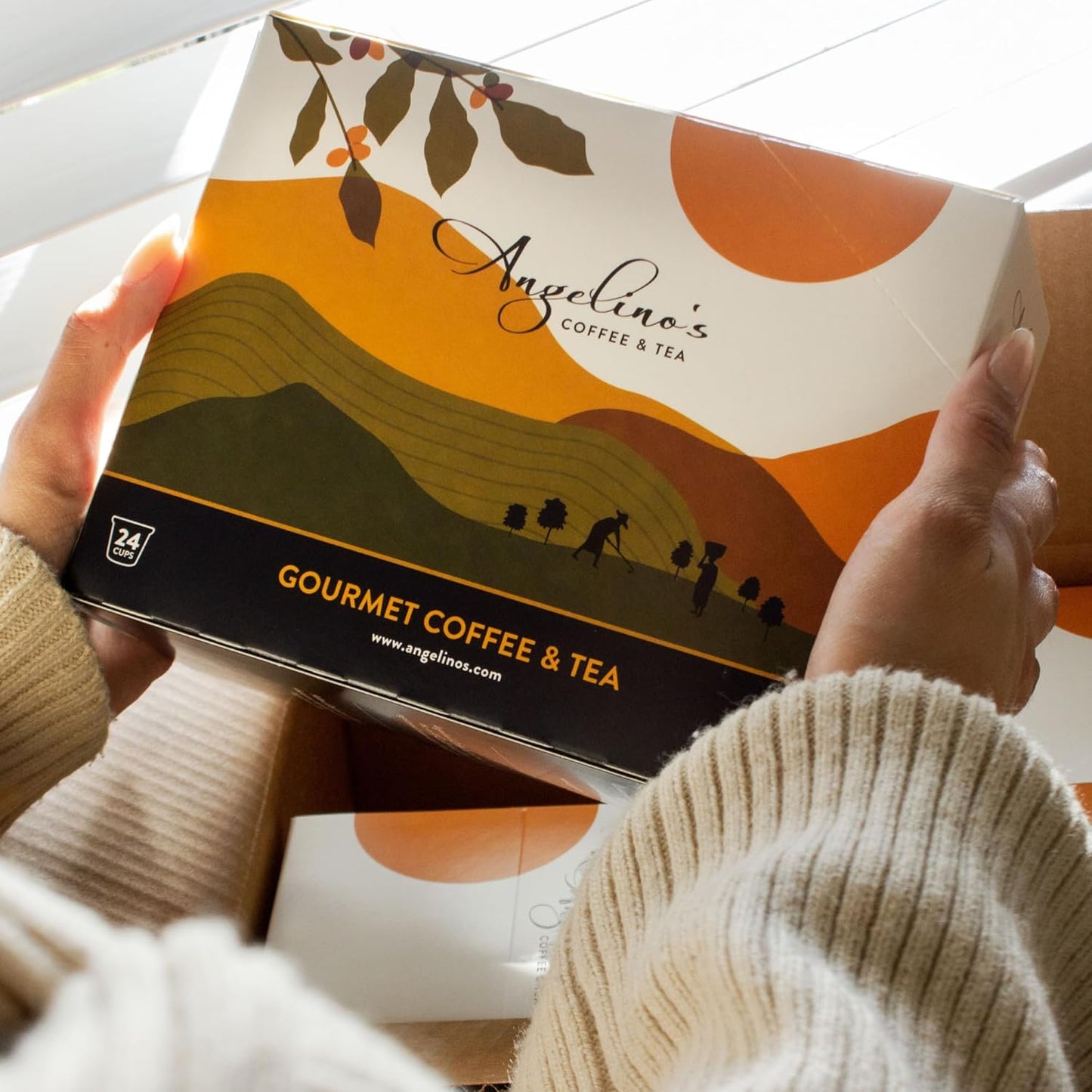 Angelino's Coffee, 96 Count, Compatible with Keurig 2.0 K-Cup Brewers (Sumatra Dark, 96 Count)