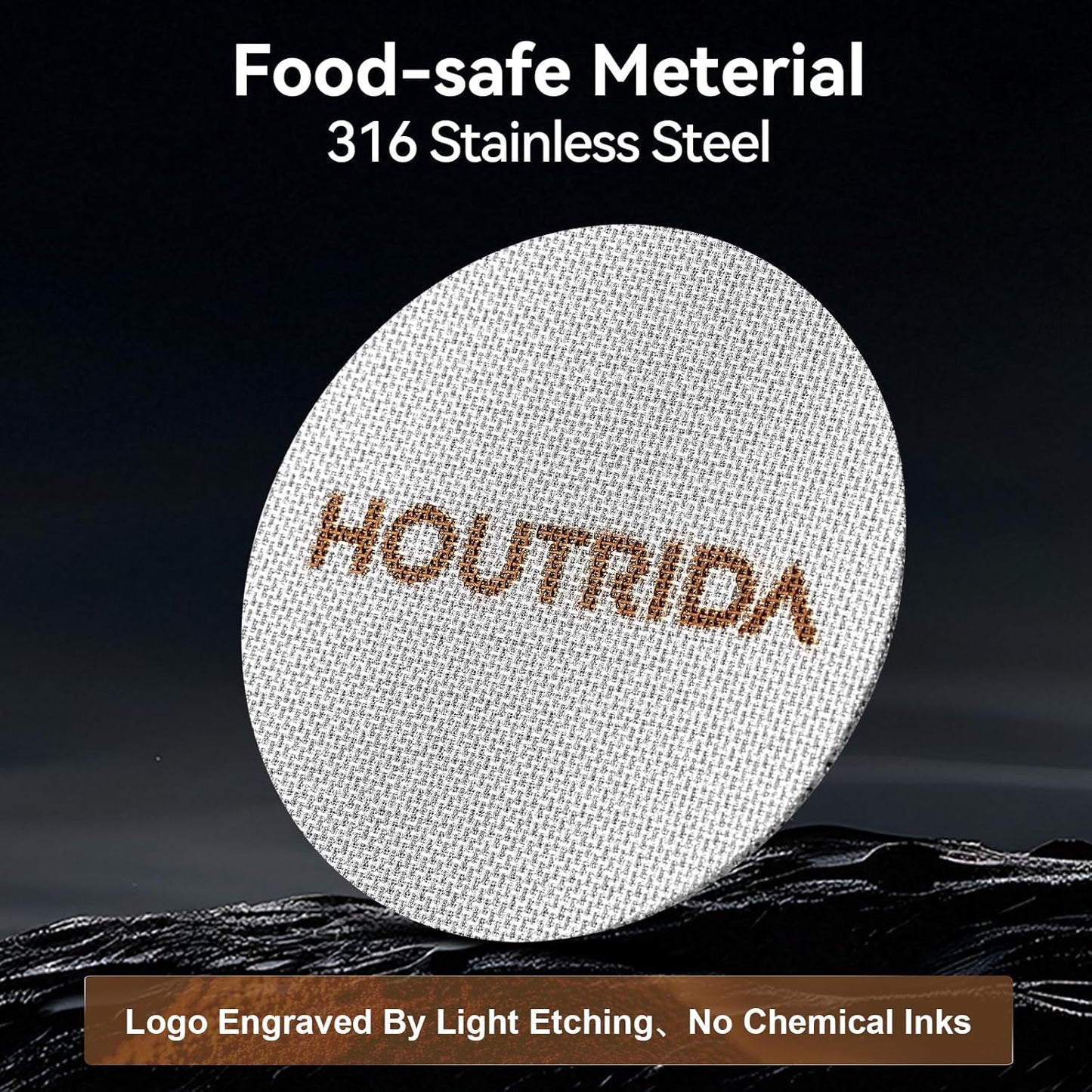 51mm Puck Screen 3 Pack, Reusable Espresso Screen 316 Stainless Steel, 1.7mm Thickness Portafilter Mesh 150μm Metal for Espresso 51mm Portafilter Filter Basket