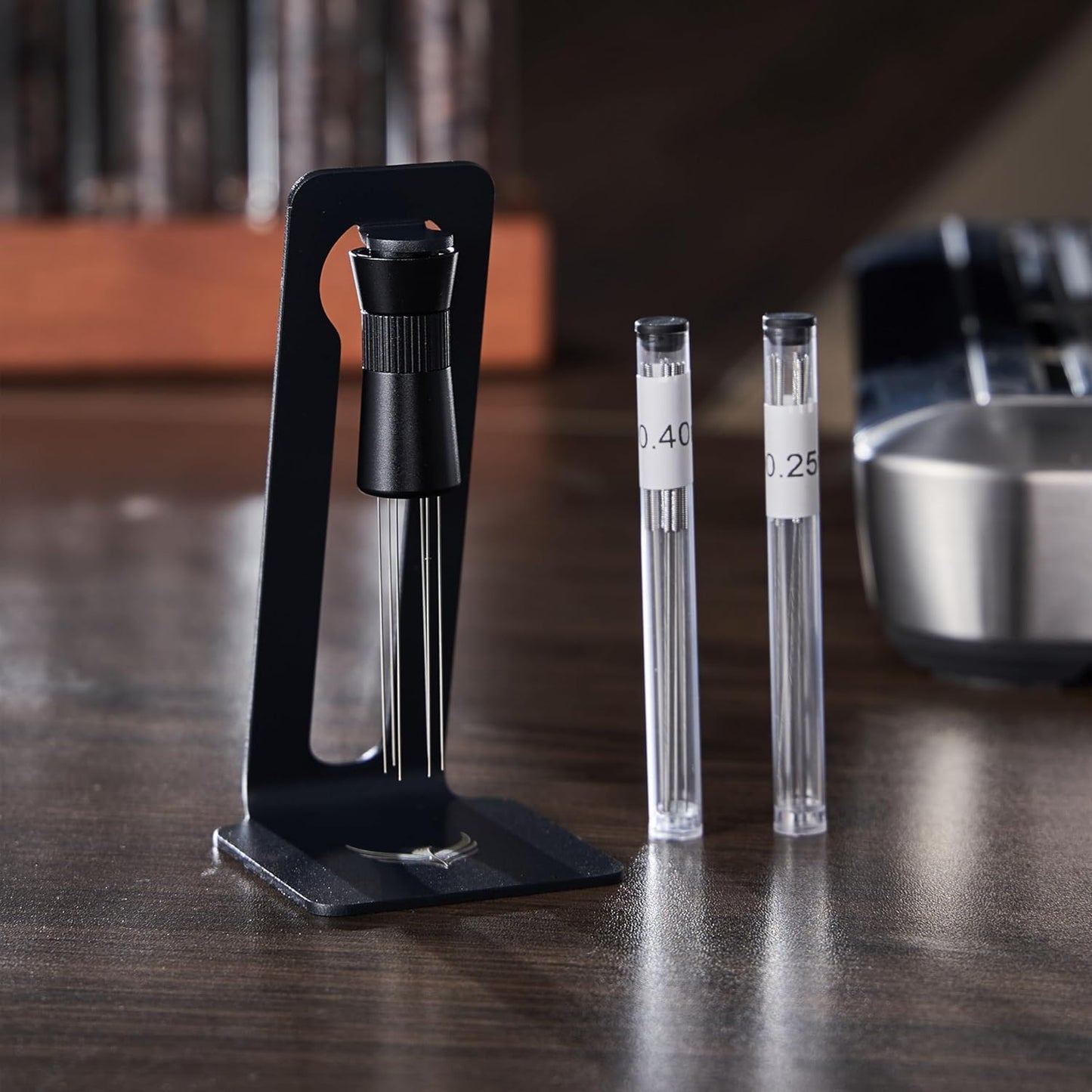 58mm Espresso Accessories Kit – Calibrated Tamper, Knock Box Tamping Station, Adjustable Distribution Tool, WDT Puck Prep Device & Digital Espresso Scale Compatible with Gaggia, Rocket