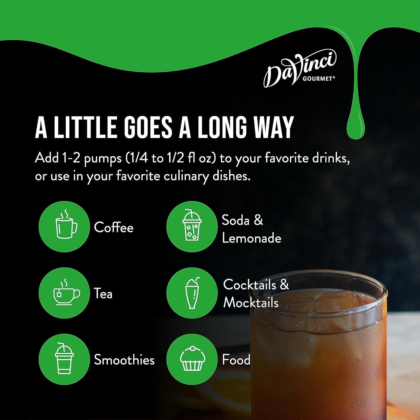 DaVinci Gourmet Honey Syrup, 25.4 Fluid Ounces (Pack of 4)