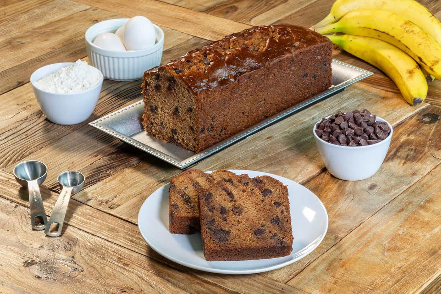 Nadel - NATURALLY DELICIOUS BANANA CHOCOLATE CHIP CAKE SLICES (16 Pack) Sweet Breads & Cakes, Back to School lunch snack, breakfast bar