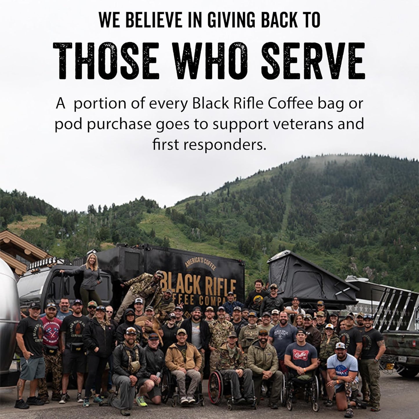 Black Rifle Coffee Company Ground Coffee Medium Roast - Roasted Blend Made from Pure Arabica Beans - Colombian & Brazilian Beans - Veteran Founded & American Made (Just Decaf, 12oz Bag)