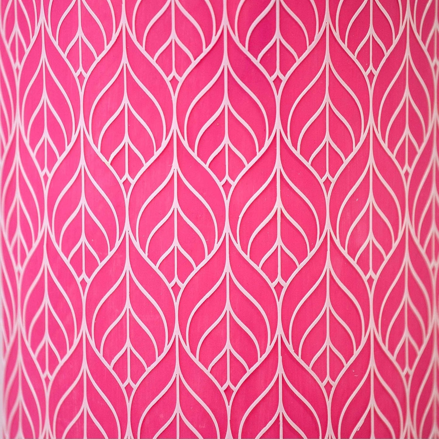 Cake Baking Stencil - Seamless Delicate Pattern for Decorating Tall Double Barrel Cake to Use with Buttercream, Royal Icing, Ganache, Paint, Airbrush (Lumina)