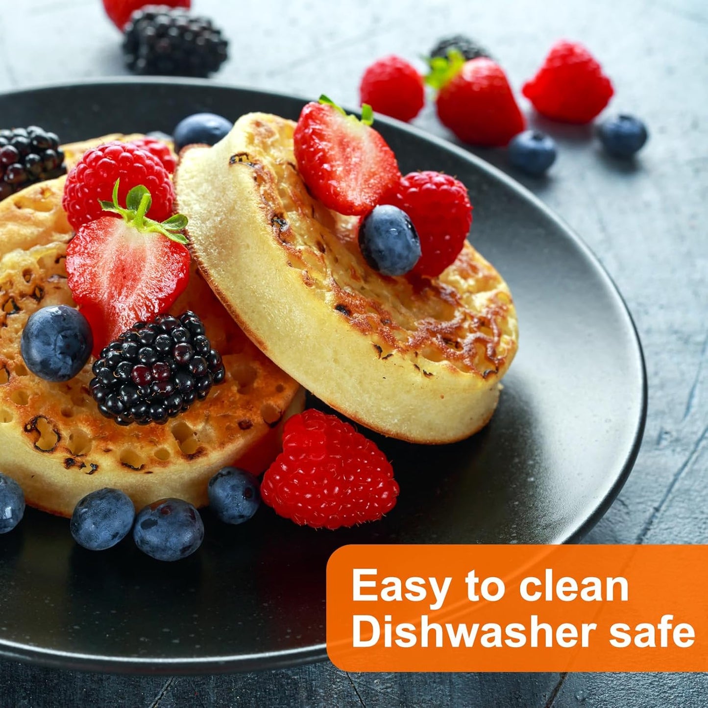 HARFINGTON Round Cake Ring 5.12 x 1 Inch Seamless Stainless Steel Pastry Mousse Dessert Ring Mirror Coating for Baking Cooking English Muffins Crumpet Making Tool