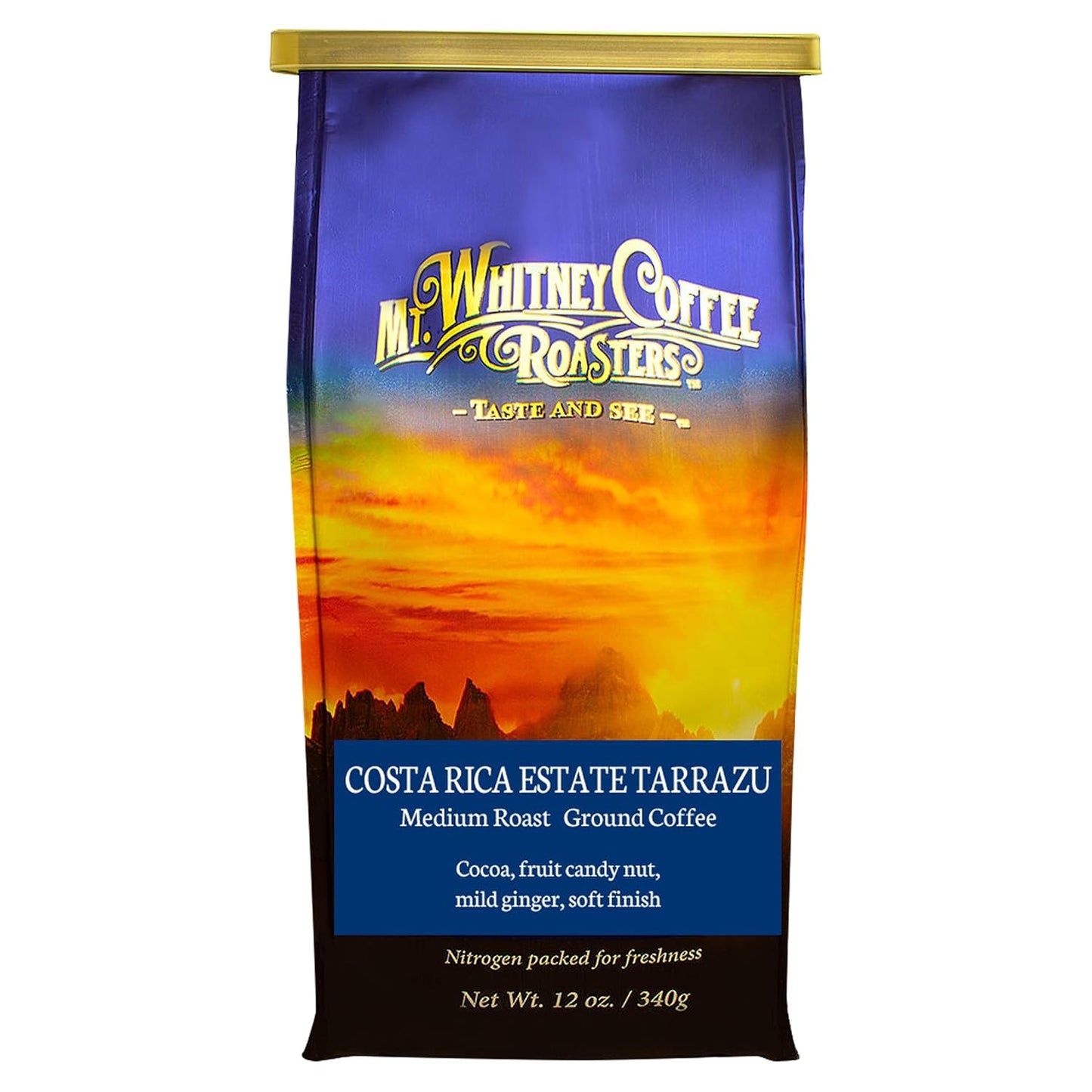 Mt. Whitney Costa Rica Estate Tarrazu Low Acid Coffee (Ground, 12 Oz)
