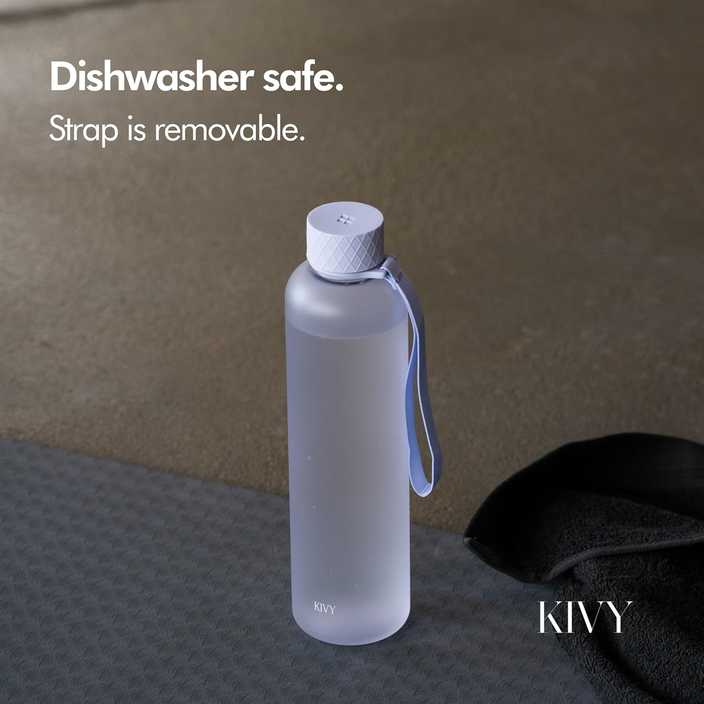 KIVY Slim Water Bottle 32oz [Lightweight & Shatterproof] - Reusable Tritan Water Bottle - Leak Proof Water Bottle for Women & Men - No Spill Drinking Bottle - Dishwasher Safe - BPA Free
