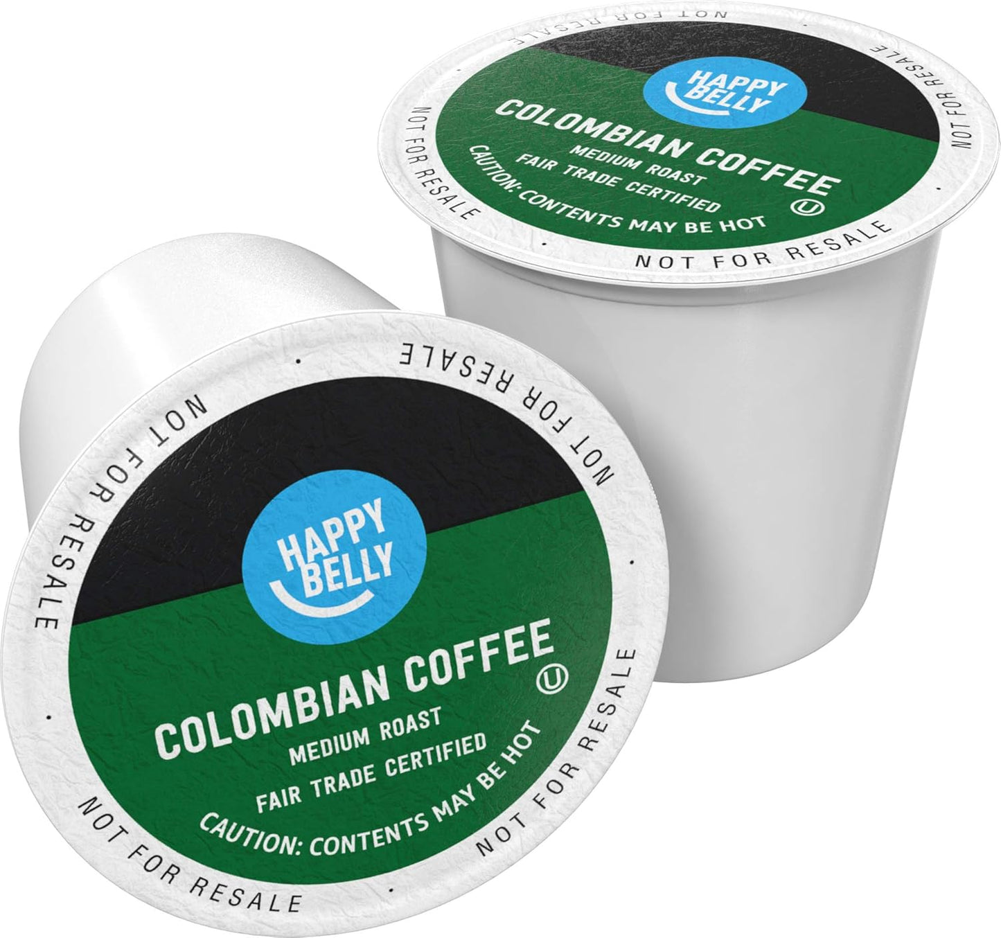 Amazon Brand - Happy Belly Medium Roast Coffee Pods, Colombian, Compatible with Keurig 2.0 K-Cup Brewers, 100 Count