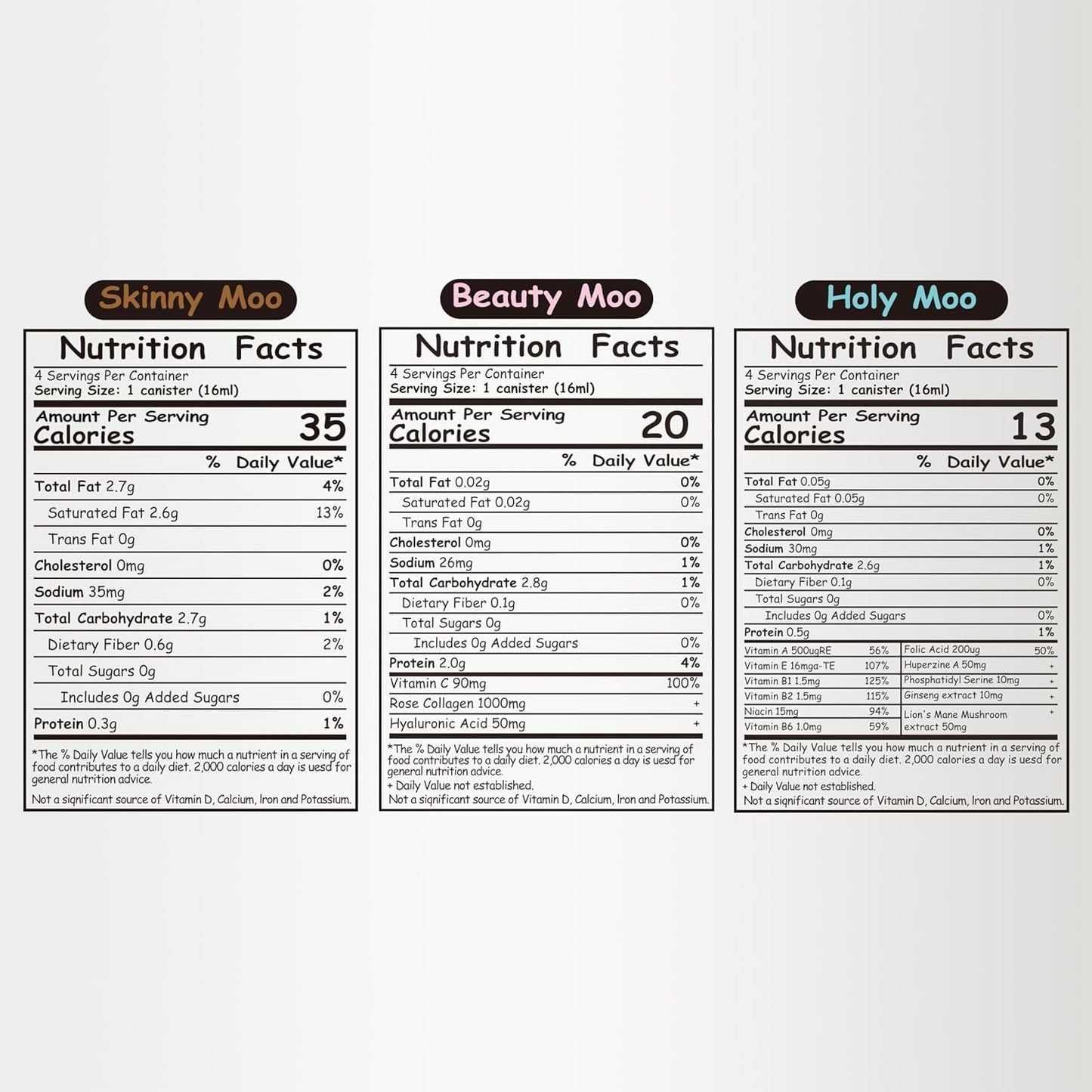 Coffee to the Moo Nitro Cold Brew Coffee Concentrate - Mix Pack (KETO, Collagen & Mushroom Coffee) | Instant Iced or Hot | Pocket/Purse Sized, Travel & Gifts Friendly | Makes 12 Cups