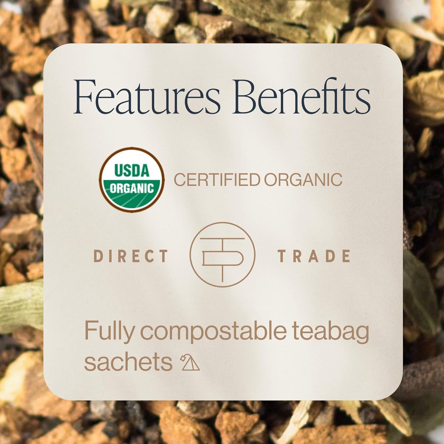 Rishi Tea Masala Chai Tea - Organic Sachet Tea Bags, Assam Black Tea Blend with Whole Spices, Energizing & Caffeinated - 15 Count (Pack of 6)