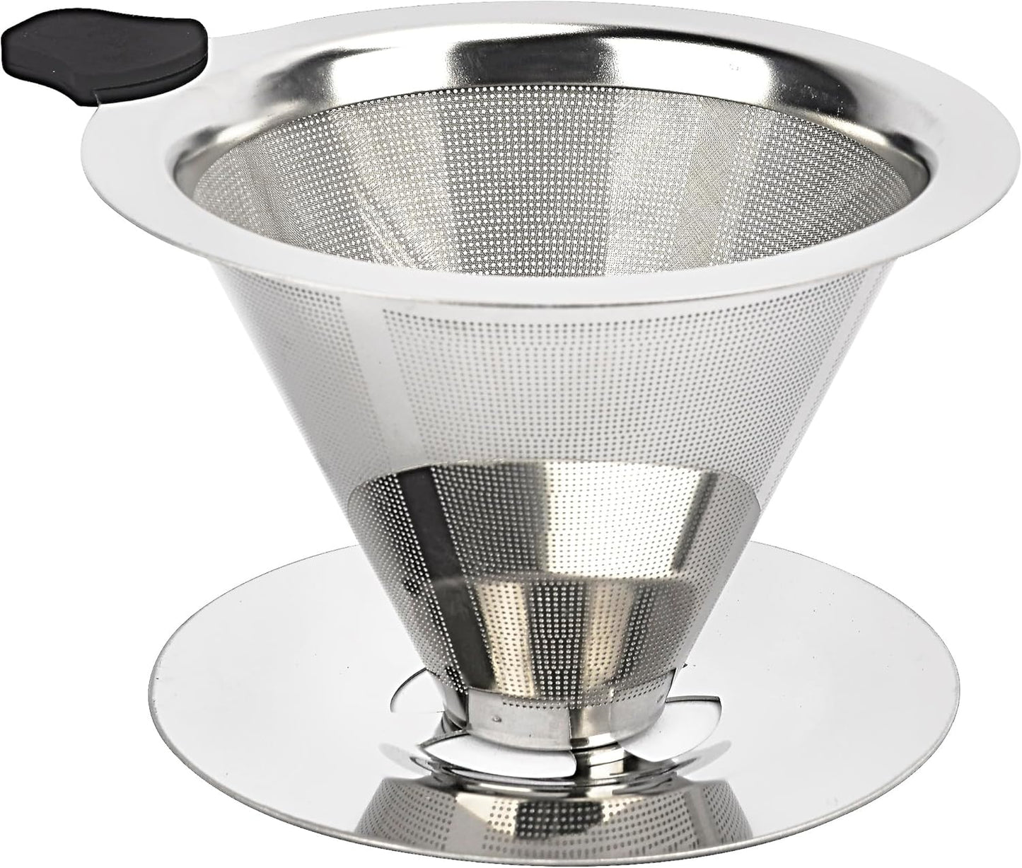 Pour Over Coffee Dripper Stainless Steel Reusable Cone Coffee Filters #2
