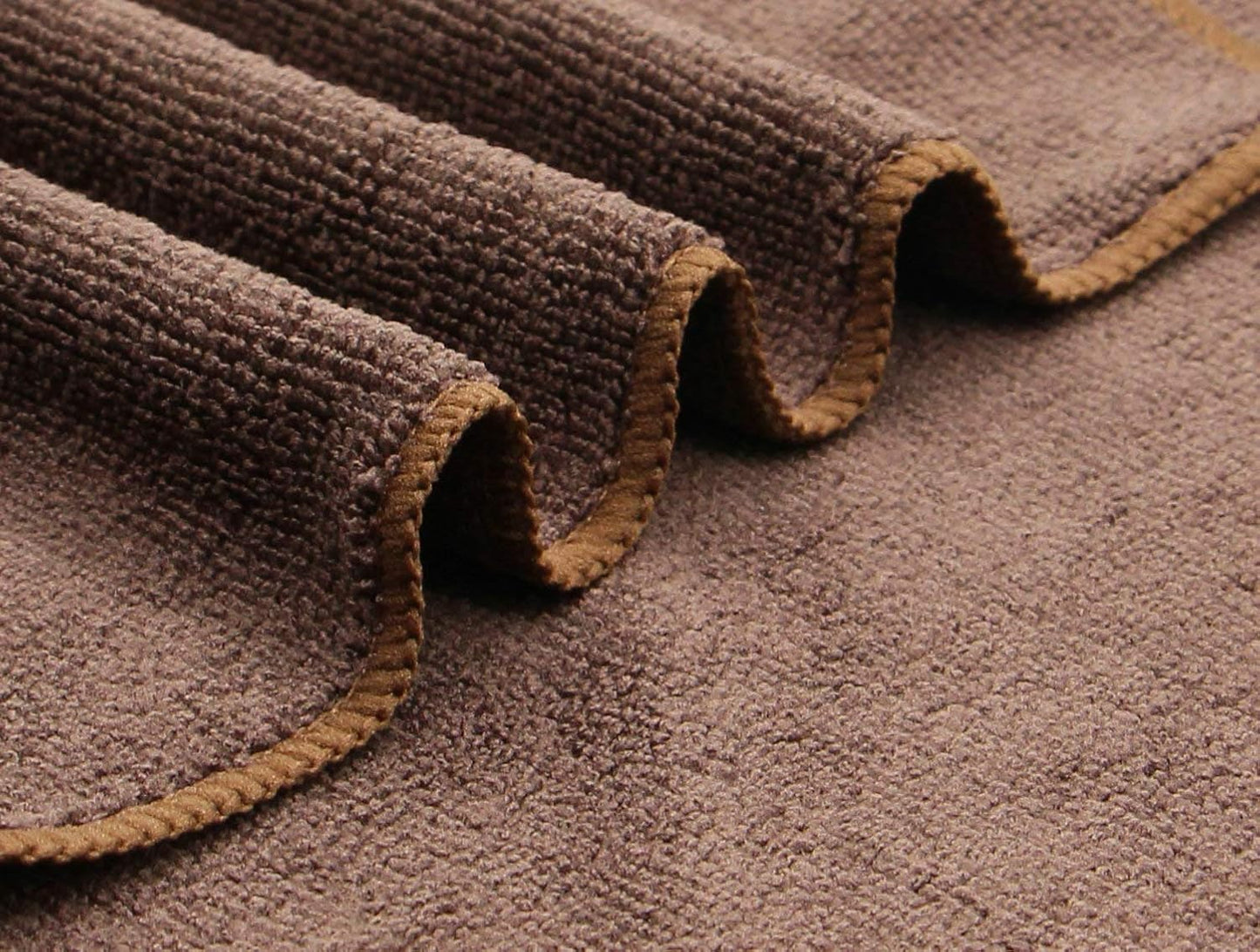 Microfiber Dish Cloths Fast Drying Kitchen Cleaning Cloth Dish Rags Dust Cloths Ultra Absorbent Lint Free Washcloths 12inch x 12inch 10 Pack Brown