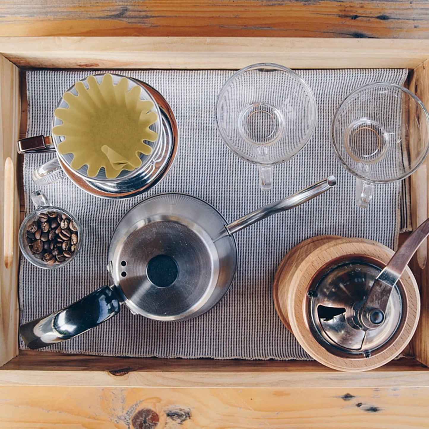 100 Pack 1-4 Cup Coffee Filters, Disposable Basket Coffee Filter for A Good Brew - Efficient and Convenient Small Coffee Filters 1 Cup - Eco-friendly and Biodegradable (Natural-1, 155/45)