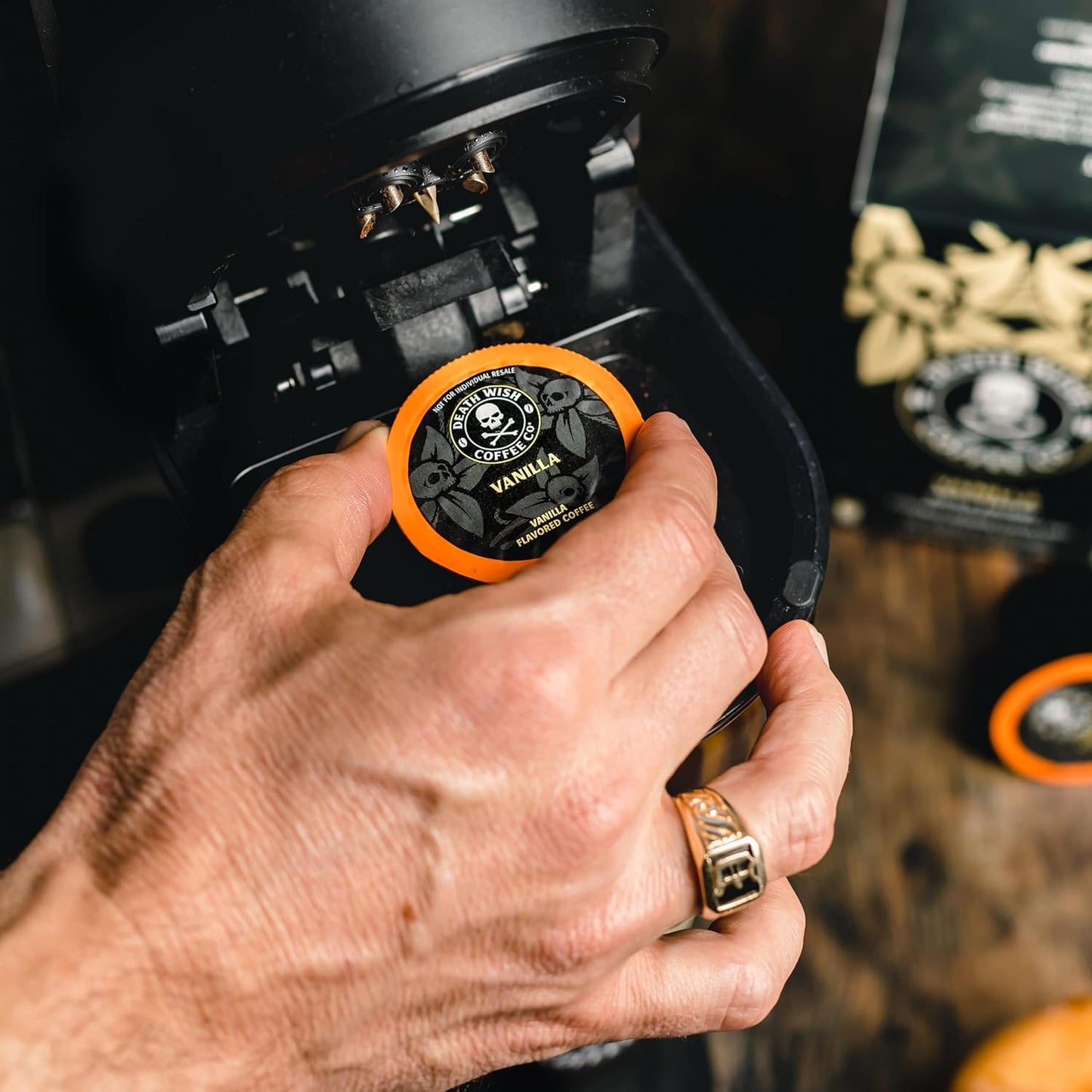 Death Wish Coffee, Vanilla Single Serve Pods (30 Count)