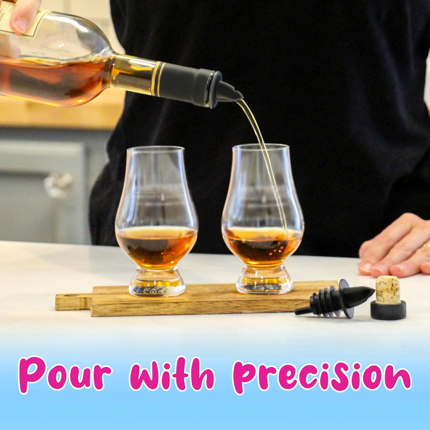 Hawaiian Shaved Ice Syrup Precise Control Bottle Pourers - Professional Pour Spouts for Snow Cone & Drink Flavors (10-Pack)