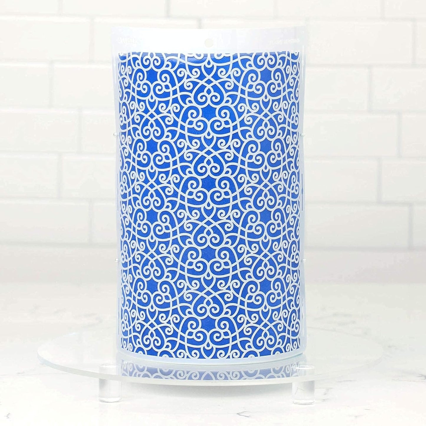 Cake Baking Stencil - Seamless Delicate Pattern for Decorating Tall Double Barrel Cake to Use with Buttercream, Royal Icing, Ganache, Paint, Airbrush (FLAIRE)