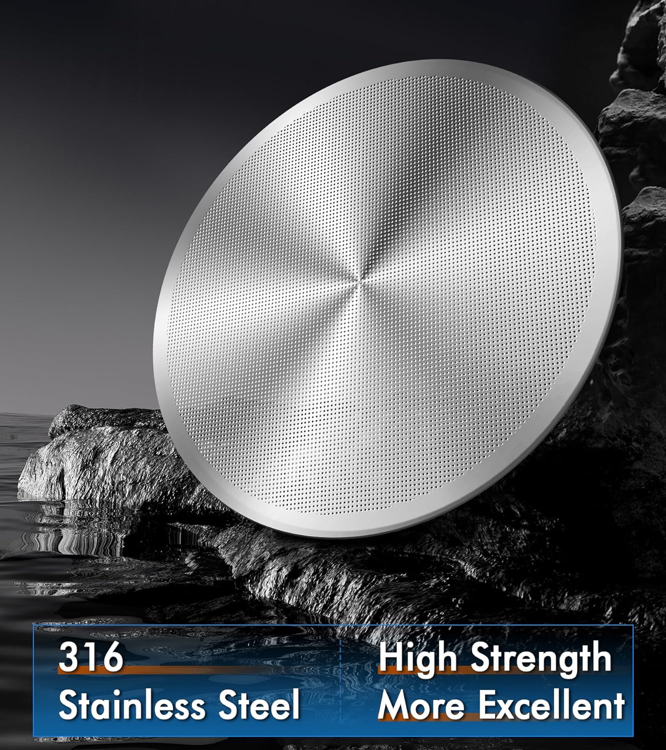 3 Pack Espresso Puck Screen for Breville Espresso Machine Ninja Cafe Luxe, 316 Stainless Steel 0.2mm Ultra-Thin Portafilter Filter Screen, 53.3mm