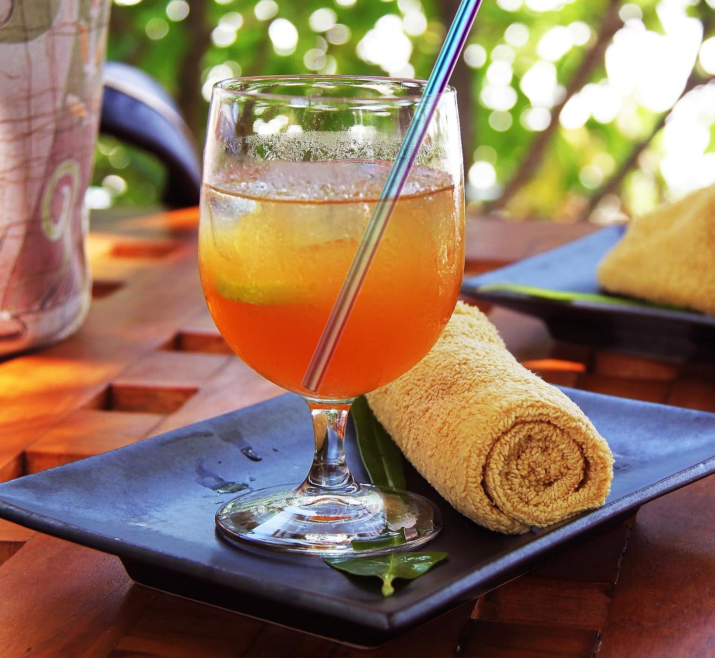 Metal Straws Short Small Mini Stainless Steel Reusable Drinking Straw for Kids Juice Cocktails Coffee Bar Party Home Office Restaurant, 150mm Length with Cleanning Brush, Colorful 16PCS