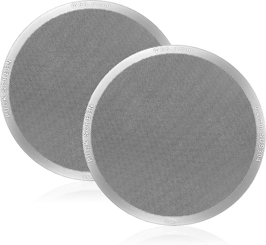 IKAPE 53.3mm 2pc Espresso Puck Screen, 0.2mm Thickness, Reusable Metal Ultra-thin & Ultra-light Coffee Filters, Food-grade 316 Stainless Steel Coffee Puck Screen for Espresso Baristas