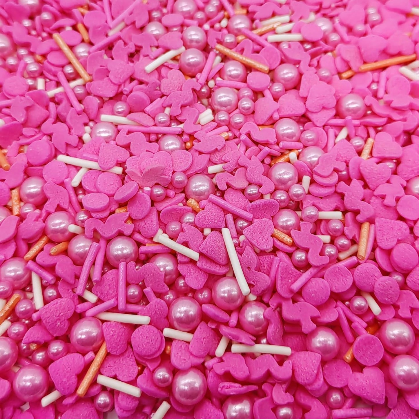 Sprinkles Red & Pink Series Cake Decorations Topper Edible Themed Sprinkles For Cake Decorations, Baking, Ice Cream, Cookies, Cupcake Topper 4.58OZ