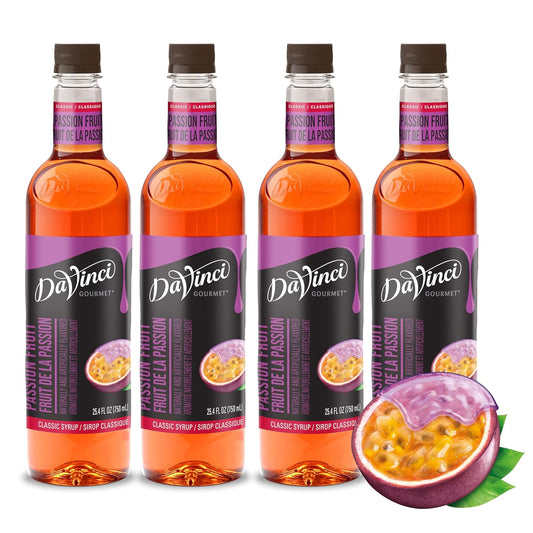 DaVinci Gourmet Classic Passion Fruit Syrup, 25.4 Fluid Ounces (Pack of 4)