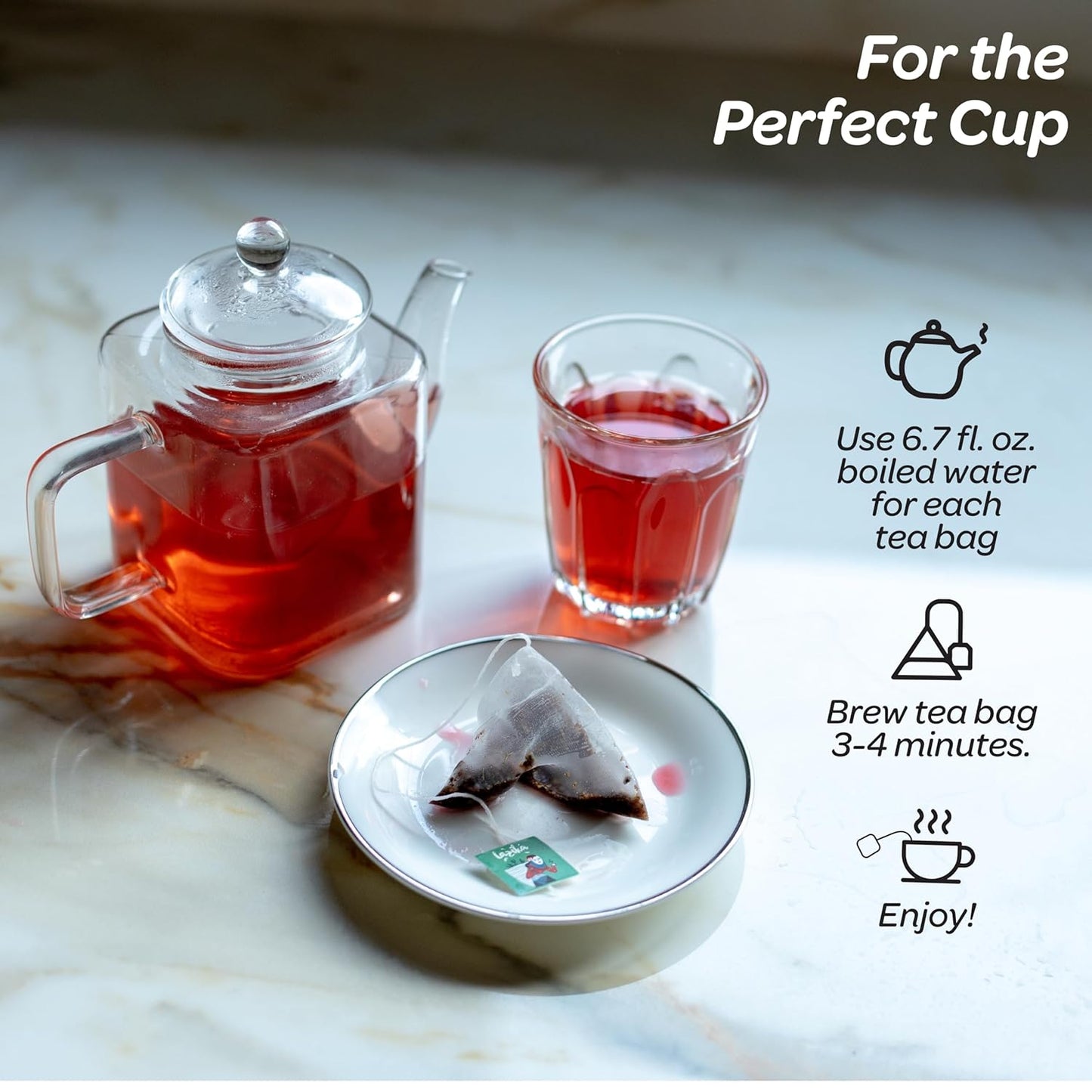 Lazika Herbal Tea Variety Pack with Lovely Presentation Box, 54 Counts Digestion Tea Assortment Gift Set, Premium Collection with Pyramid Infuser Bag, Handcrafted