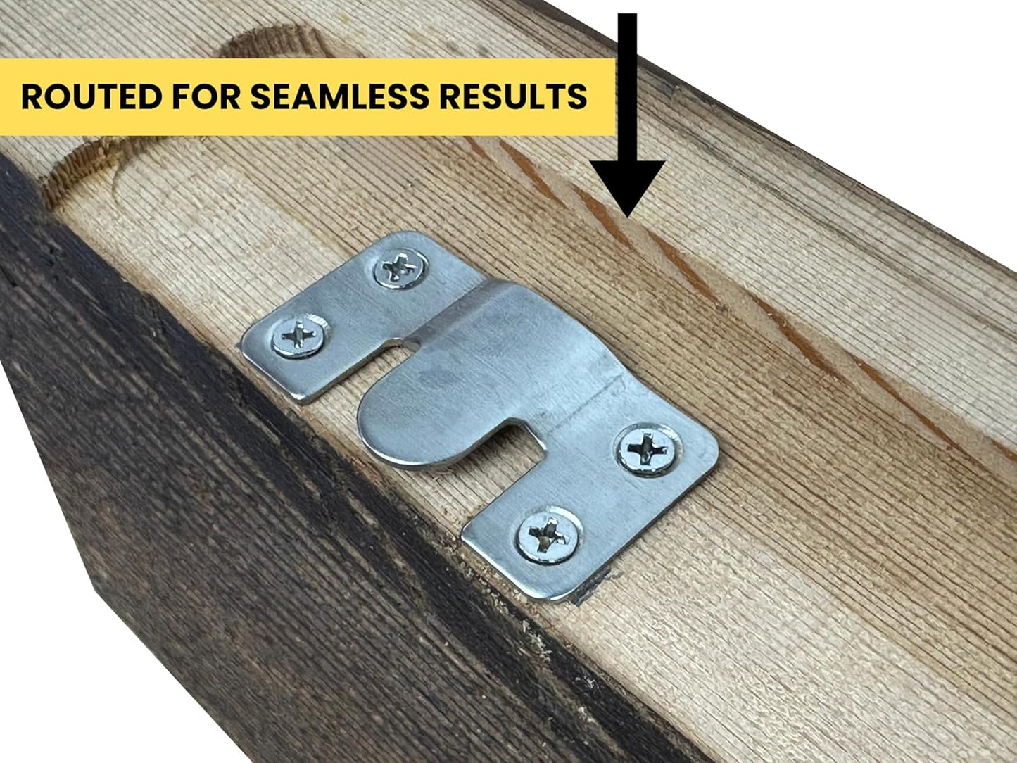 Modern Timber Craft Reclaimed Wood Floating Wall Shelf | Solid Rustic American Barnwood, Floating Shelf Brackets | 2.75" Thickness | 24" L x 10" D, Early American, Planed and Sanded, 2 Pack