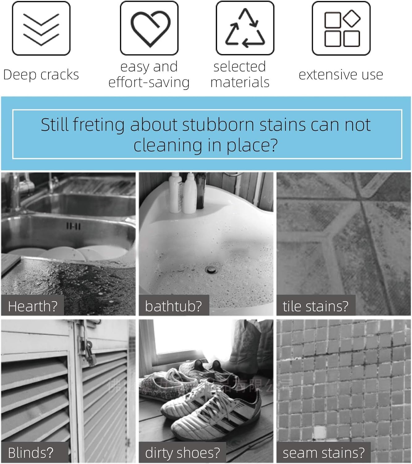 2-Pack Scrub Brush for Cleaning with Long Handle, Medium Firm Brush Bathroom Cleaning Supplies and Bathtub Cleaner and Shower Cleaning, Multi-Scene Use for Kitchen or Carpet