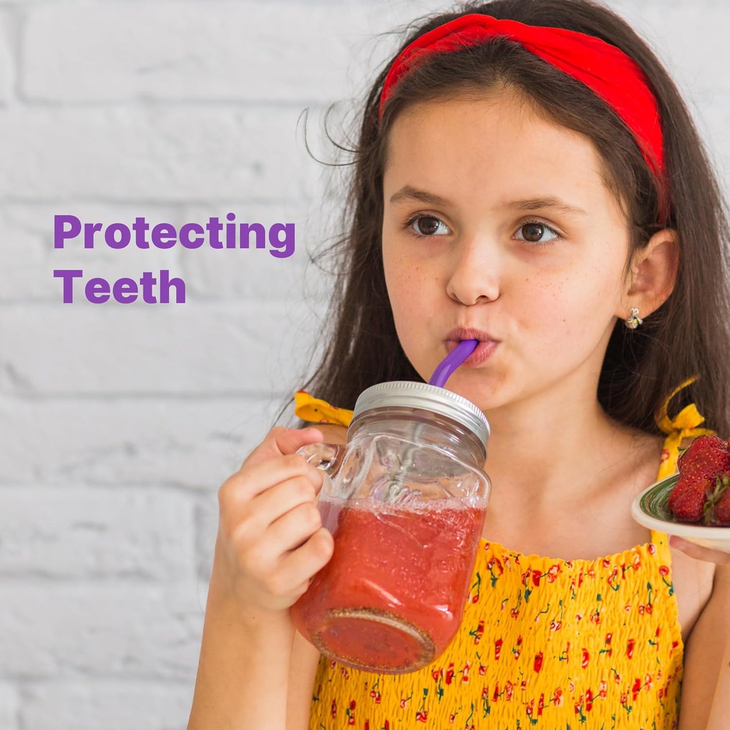 6.7" Short Metal Straw-Reusable Stainless Steel Drink Straws with Silicone Tips and Brush, Fit for 6 7 10 12 oz Small Cups (Colors 2)