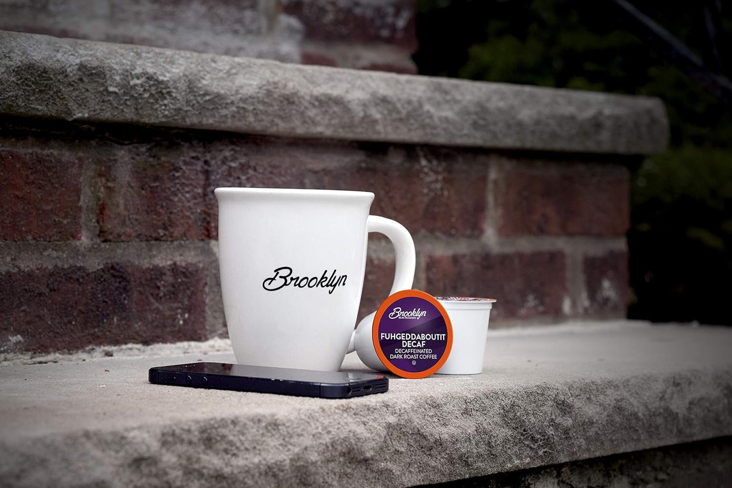 Brooklyn Beans Coffee Pods, Fuhgeddaboutit Decaf - Compatible with Keurig K Cup Brewers Including 2.0 Coffee Makers, 40 Count, Bold and Rich