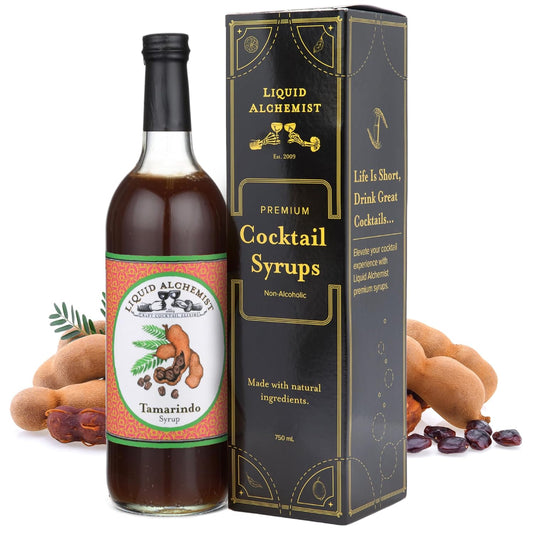 Liquid Alchemist Tamarind Syrup for Cocktails - Real Ingredients Make our Tamarindo Syrup the Perfect Spicy Margarita Mix - Made Fresh with All Natural Tamarind Concentrate (25 oz)