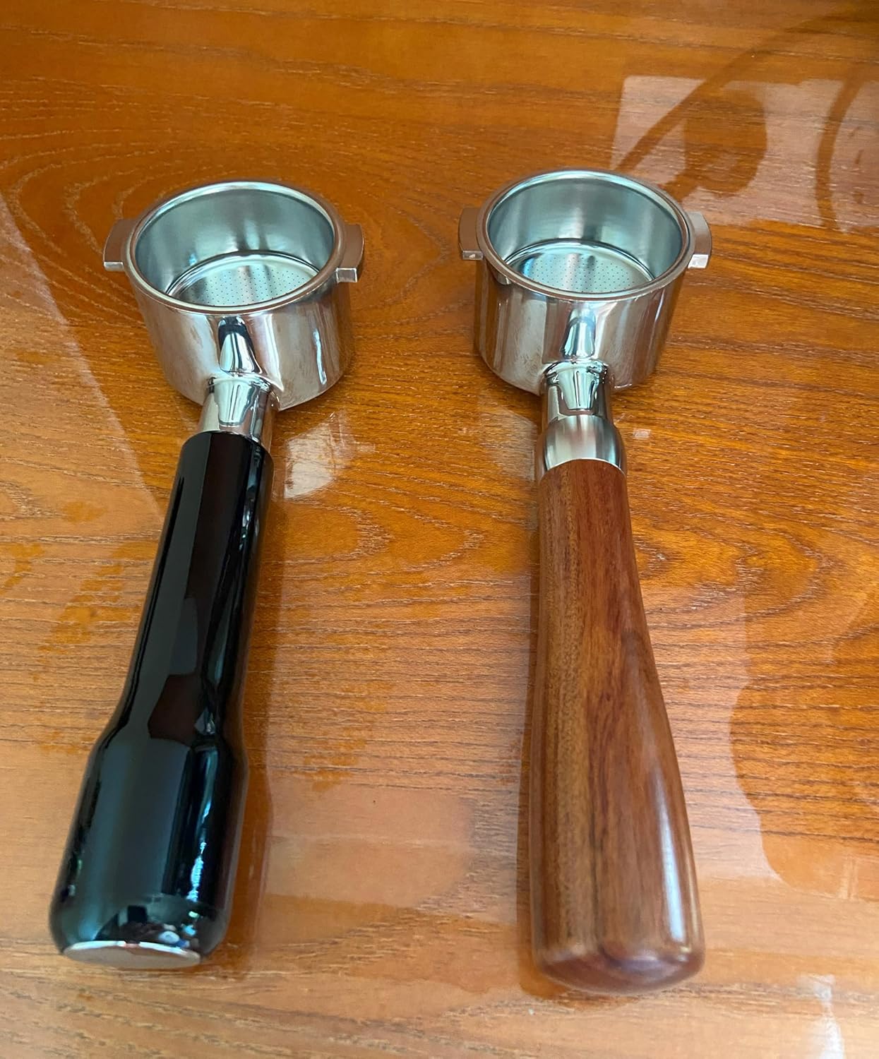 51mm Bottomless Portafilter Compatible with DeLonghi Espresso Machine ECP3420/ECP3630/ECP3120/EC260BK/EC265/EC155/EC702/BCO430 Stainless Steel Portafilter 2 Ear Filter Basket-Plastic