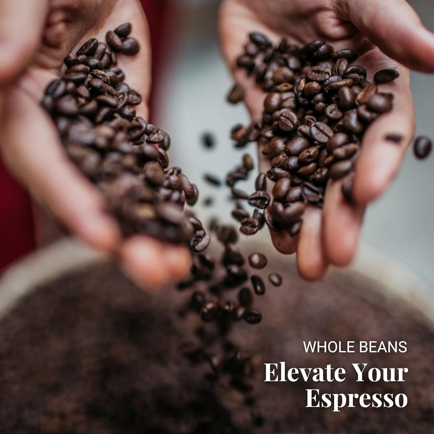 Caffe Vergnano 1882 Gran Aroma Whole Bean Arabica Medium Espresso Roast Coffee, 2.2lbs Bag - Italian Coffee Beans with Rich notes of Cocoa, Spices & Dried Fruit, Intensity 8/10-1000g Bag