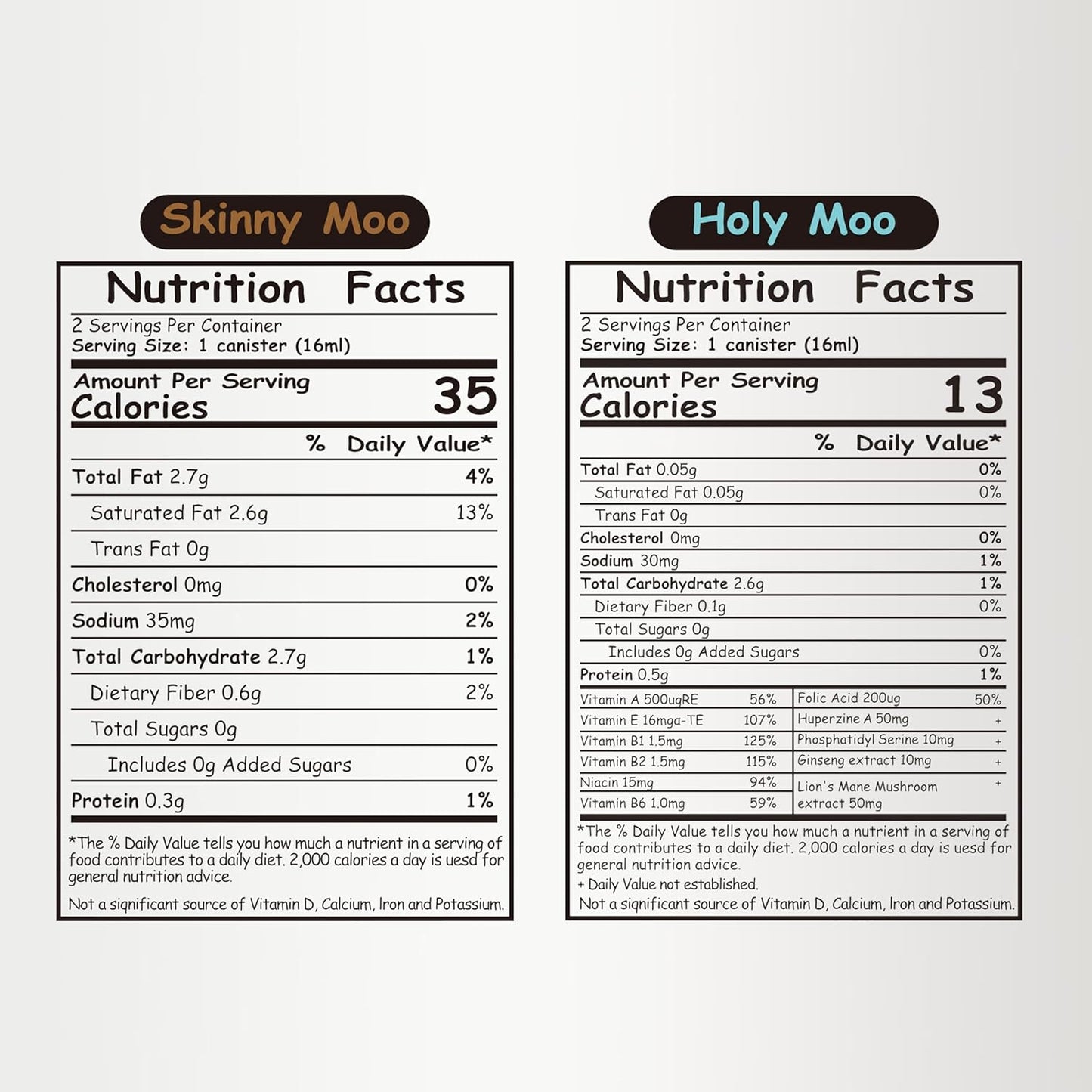 Coffee to the Moo Nitro Cold Brew Coffee Concentrate Combo Pack - KETO & Mushroom Coffee | Instant Iced or Hot | Pocket/Purse Sized, Travel & Gifts Friendly | Makes 8 Cups