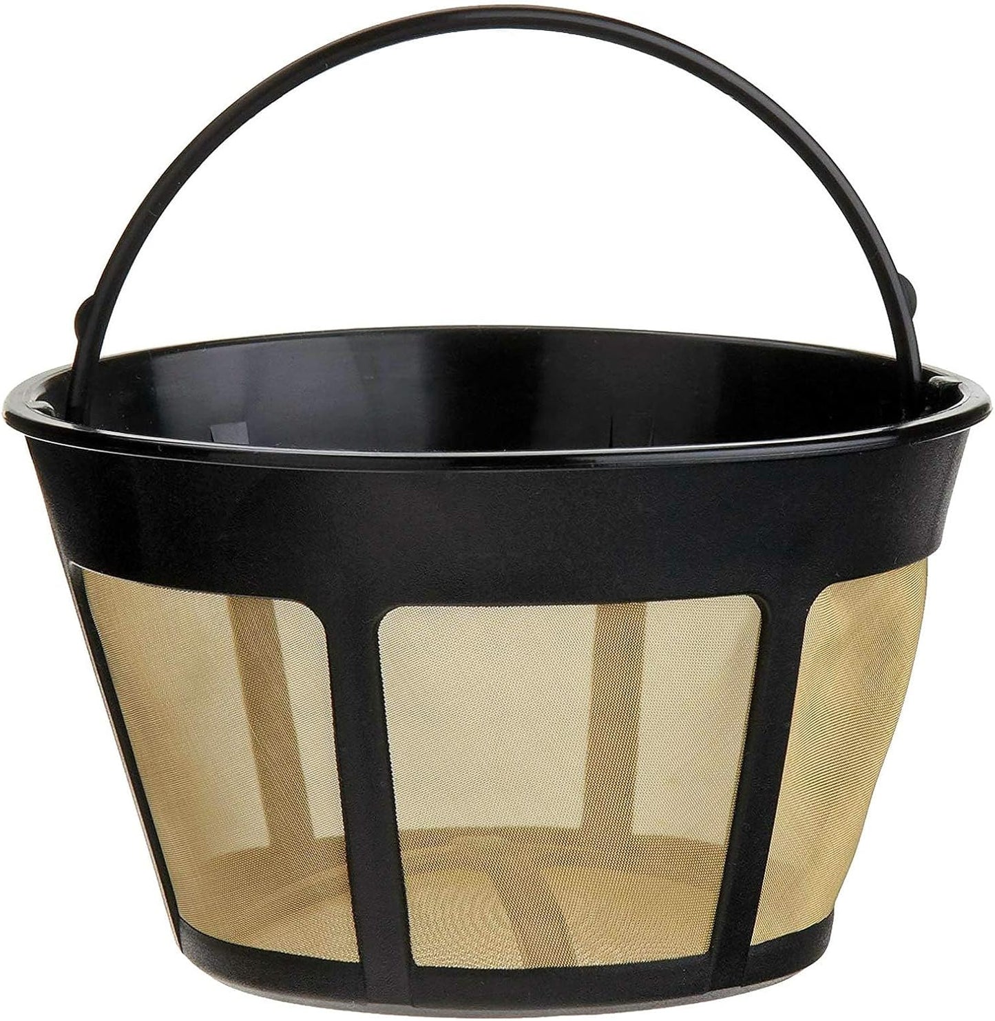 NRP 12-14cup Basket Permanent Coffee Filter Replacement for Filter Coffeemaker, Screen Bottom with Large Brew Section | Compatible for Kitchenaid & Many Coffeemakers