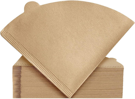 Coffee Filter, Cone Coffee Filters, Size 02 Coffee Filters for Pour Over Drippers, Total of 200 Sheets, 1-4 Cups, Natural Unbleached Brown