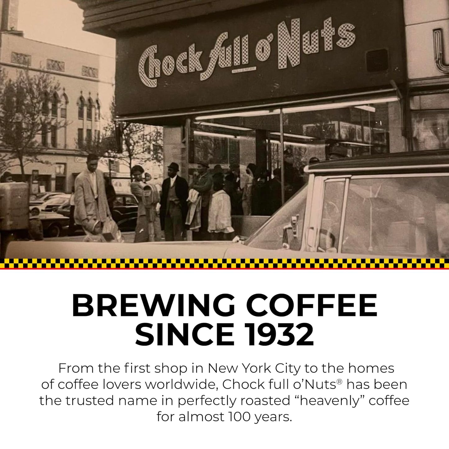 Chock full o’Nuts Donut Shop Keurig K-Cup Pods for Keurig Brewers – Premium Arabica, Medium Roast – Single Serve – 1 Pack of 12 K-Cup Pods