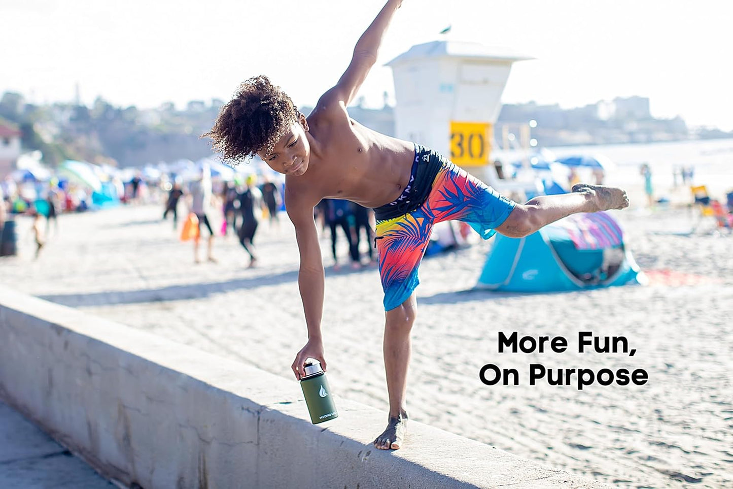 HYDRO CELL Stainless Steel Insulated Water Bottle with Straw - For Cold & Hot Drinks - Metal Vacuum Flask with Screw Cap and Modern Leakproof Sport Thermos for Adults (Army 14oz)